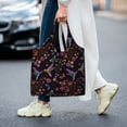 thumbnail image 5 of Xecao's Humming Bird And Tropical Flowers Canvas Tote Bag is a versatile choice for women, serving as a stylish beach bag, shopping bag,and reusable grocery bag., 5 of 5