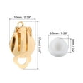 thumbnail image 2 of Unique Bargains Earring Converter with Silicon Earring Pads, 20Pack  Earring Findings with Easy Open Loop (Gold), 2 of 5