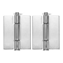Uxcell 2 Pack Heavy Duty Weldable Hinges, 3" x 2.28" x 0.08" Weld on Butt Hinge Stainless Steel Folding Metal Detachable Gate Hinges for Trailer Doors, Silver