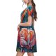 thumbnail image 2 of Disketp Romantic Flamingo Pair para Vestido de Manga Corta para Mujeres, Vestidos de Verano para Mujeres, Casual y Holgado para la Playa, 2 of 6