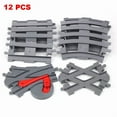 thumbnail image 4 of Rail Transport Big Size Building Blocks Creative Track Accessories Assemble Toys For Children Bricks Compatible City Train Set rail set, 4 of 6