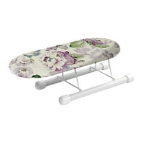 Lilixerw Foldable Mini Ironing Board,Compact Tabletop Design for Sleeves Collars,Ideal for Travel Dorm Home Supplies,10.2Inch Ironing Board,White