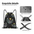 thumbnail image 6 of Kdxio Faces Of The Cat Print Drawstring Backpack Bag,Waterproof Draw String Back Sack, Gym Drawstring Bags Swim Bag For Unisex, 6 of 9
