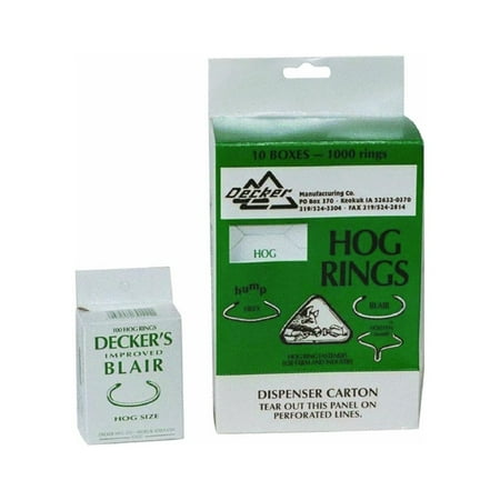 

DECKER 6 100PK #3 Hog Ring