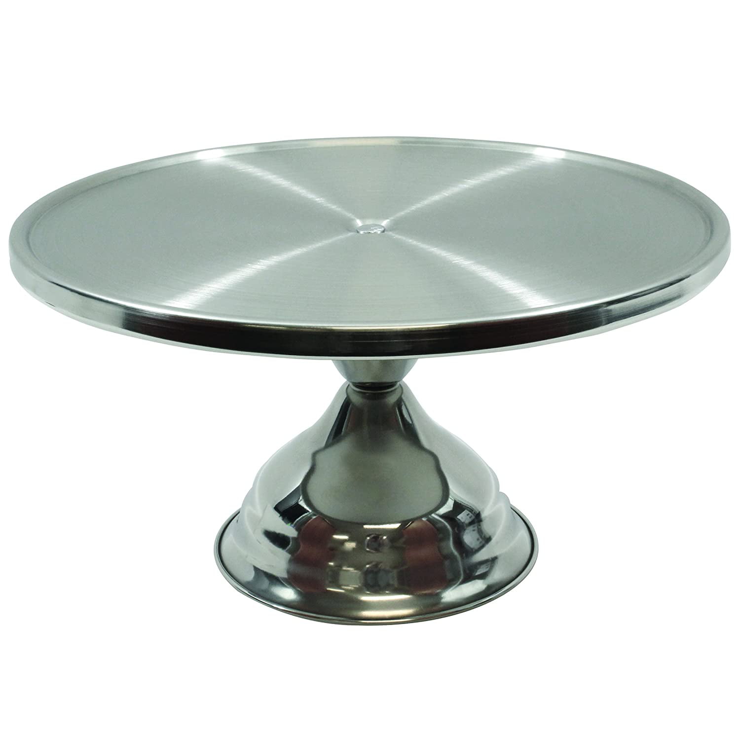 Winco CKS-13 Stainless Steel Round Cake Stand, 13-Inch,Set of 12 