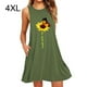 thumbnail image 1 of Vestido Corto Sin Mangas Jumpingount Estampado Verde 4XL, 1 of 5