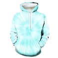 thumbnail image 4 of skpabo Men's Hoodies Warehouse Mens Tie Dye Printed Hooded Sweatshirts Pullover Long Sleeve Tops Casual Drawstring Hoody Top Hooded Sportswear with Pockets Size 8-20, 4 of 5