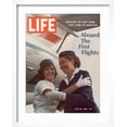 thumbnail image 2 of Art.com American Pan Am Stewardess Sicari Embracing Russian Aeroflot Stewardess Arutyunova, July 25, 1968 Photographic Print by Arthur Schatz, White Frame Wall Art, 17" x 21", 2 of 5