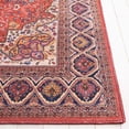 thumbnail image 5 of Safavieh Serapi Albina Medallion Machine Washable Area Rug, Rust/Navy, 5'3" x 7'6", 5 of 12