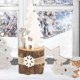 thumbnail image 4 of Centro Comercial Navideño Ventana Mesa Artesanía De Madera Base De Madera Maciza Decoración Navideña Con Copos De Nieve Adornos Navideños De Madera Para El Árbol De Navidad, 4 of 8