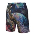 thumbnail image 4 of Balery Rainbow Astronaut Space Landscape Traje de Baño Estilo Hawaiano para Hombre, Shorts de Secado Rápido con Bolsillos-Large, 4 of 6