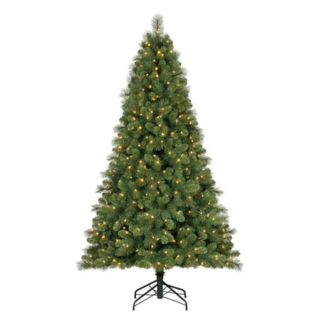 Xmas Trees At Home Depot Home Heritage 9 Ft Artificial Cascade Pine Christmas Tree Prelit Changing Lights ()