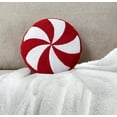Mainstays, Peppermint Shape Decorative Throw Pillow, Multi, 12" x 12", 1 Pack