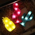 thumbnail image 3 of SPRING PARK LED Light Flamingos Pineapple Cactus Shape Night Lamp Romantic Table Lights for Home Wall Kid's Room Birthday Party Decorations, 3 of 7