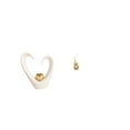 thumbnail image 6 of CoudarTitie Minimalist Heart Gourd Sculpture Desktop Ornament Collectible Modern Brass Figurine Feng Shui Handcrafted Statue for Living Room Shelf Entrance Desk Spring Festival Decor, 6 of 8