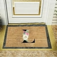 jieadkavo Door Mat Personalized Alphabet Doormat for Guests