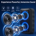 thumbnail image 3 of Portable Bluetooth Speaker, Dual Speakers and RGB Lights, Wireless Speaker with Loud Sound, for Home, Party, Outdoor, Gift, 3 of 7