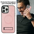 thumbnail image 7 of Decase Strong Magnetic Case for iPhone 15 Pro Max,Compatible with Mag-Safe,Military-Grade Shockproof PU Leather Slim Phone Case Hidden Kickstand Cover for Apple 15 Pro Max,rosegold, 7 of 7