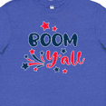 thumbnail image 4 of Inktastic 4th of July Boom Y'all with Red White and Blue Stars Youth T-Shirt, 4 of 5