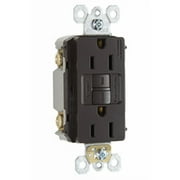 Legrand 1597CCD12 Self-Test GFCI Outlet w/ 3-Wire Grounding, Brown, 125V, 15A