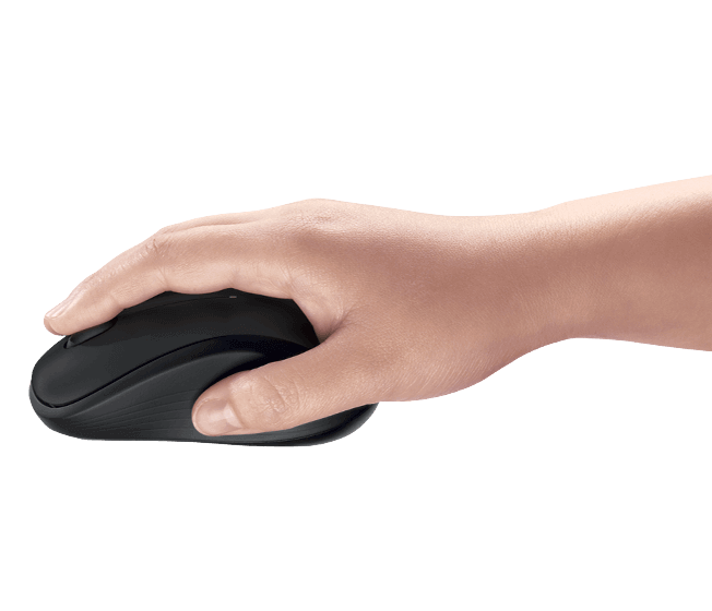 Logitech Full Size Wireless Mouse - Gray - image 4 of 9