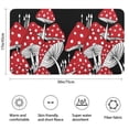 thumbnail image 3 of Red Mushroom Line Black Pattern Bathroom Rugs Mat,Non Slip Microfiber Bathroom Rug,Rubber Backing,Soft Bathroom Mats for Bathroom Floor,Tub and Shower,17x30in(43x75cm), 3 of 5