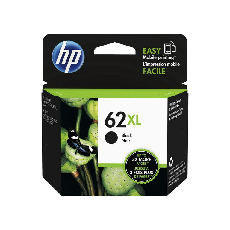 HP 62XL Black and 62 STD Tricolor (C2P05AN + C2P06AN)