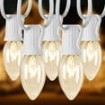 thumbnail image 1 of String Lights Brightown C9, 7,5 m, 25 bombillas transparentes para exteriores, 1 of 7