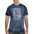 thumbnail image 2 of Wild Bobby, American Skull Victory or Death, Pop Culture, Tie-Dye Tees, Spiral Navy, Large, 2 of 3