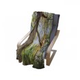 thumbnail image 4 of Forest Soft Flannel Fleece Blanket, Vibrant Summer Season Above Oaks Rural Angle Freshness Sky Panorama Art Photography, Cozy Plush for Indoor and Outdoor Use, 60" x 80", Green Brown, by Ambesonne, 4 of 6