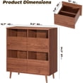 BROTTAR Record Player Stand, Suitable for 7