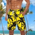 thumbnail image 2 of Pantalones Cortos para Hombre Cintura Elástica con Bolsillos Pantalones Cortos de Impresión de Moda Casual Pantalones de Playa para el Uso Diario Al Aire Libre de Primavera Verano, 2 of 5