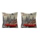 thumbnail image 1 of Funda de almohada Retro americana, almohada estampada para el hogar, I Hy, 2022, 1 of 5