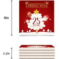 thumbnail image 3 of FMSHPON Merry Christmas Xmas Tree Winter Christmas Set of 4 Coaster for Drinks, Absorbent Ceramic Stone Coasters Cup Mat with Cork Base for Home Kitchen Room Coffee Table Bar Decor, 3 of 4