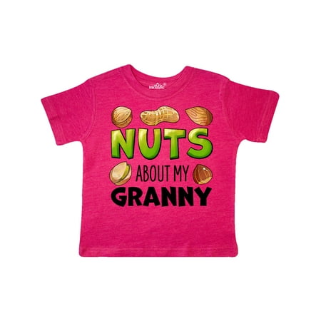 

Inktastic Nuts About My Granny Peanut Almond Pistachio Gift Toddler Boy or Toddler Girl T-Shirt