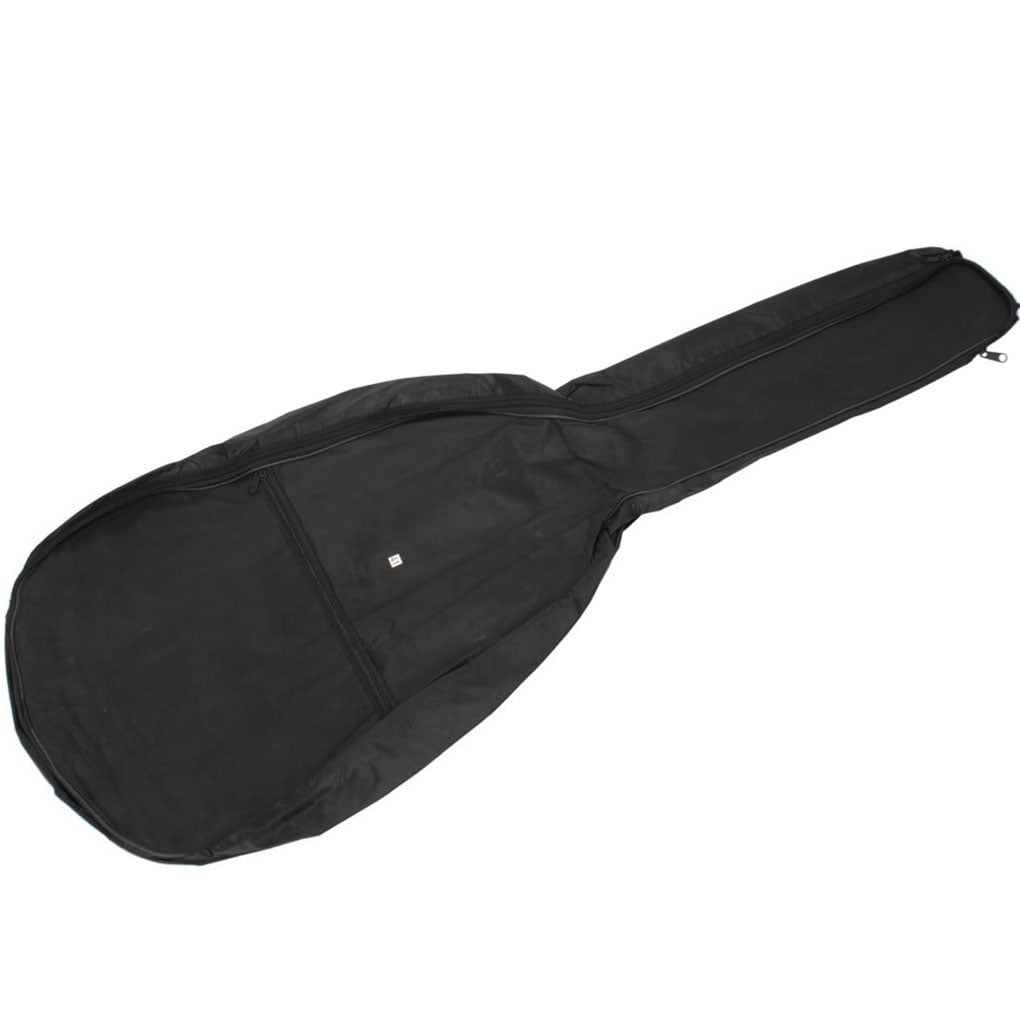 li qig 41 Inch Acoustic Guitar Bag Nylon Adjustable Strap Guitar Carrying Bag Soft Cover Case Black 