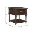 thumbnail image 6 of Pemberly Row Wood 1 Drawer End Table in Driftwood Charcoal, 6 of 6