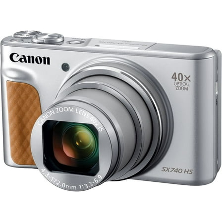 Canon PowerShot SX740 HS 20.3MP 4K Digital Camera 40x Optical Zoom Wi-Fi Silver (International Version)