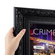 Frame for Samsung Frame TV - 75 inch. 2.69 inch Frame is Majestic Black Samsung the Frame TV and Pro (Fits 2021-2025 Frame TV, 75 inch) WOMTV-5120-37.75x66.0625_ST
