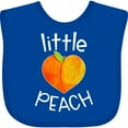 thumbnail image 3 of Inktastic Little Peach Cute Heart Shaped Peach Boys or Girls Baby Bib, 3 of 4