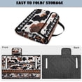thumbnail image 4 of LedBack 30 x 51 In Golf Cart Seat Towel Blanket Covers Aztec Cow Print Golf Club Cart Seat Covers Suitable for All Seasons Foldable, Brown and White, 4 of 7