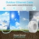thumbnail image 2 of Cable Ethernet Sokqovt Cat6a de 150 pies para exteriores e interiores, blanco, 2 of 6