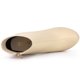 thumbnail image 4 of Botines Plataforma Talón Grueso Botas Del Tobillo Para Mujer Beige 41 Allegra K, 4 of 6