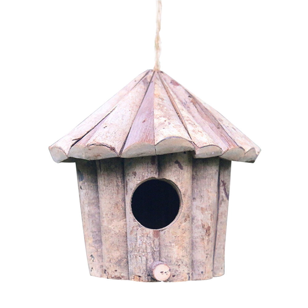 Wooden Bird House Hummingbird House Outside Hanging Handmade Outdoor