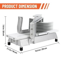 Acekid Commercial Tomato Slicer, 3/8" Heavy Duty Tomato Slicer Tomato Cutter With Built-In Cutting Board for Home or Restaurant