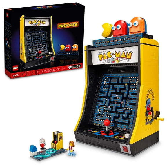 LEGO Icons PAC-MAN Arcade Building Set for Adults - Replica Model of Clasic Video Game - Gift for Christmas - Display in Office or Book Shelf - 10323