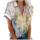 thumbnail image 1 of Mujeres Pantalones Cortos Impresos Blusas de Manga Corta Y Top Regular, Vestido de Moda de Verano Casual para Mujeres, 1 of 5