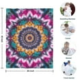 thumbnail image 4 of Colorful Rainbow Tie Dye Spiral Pattern Blanket,Comfortable Soft Lamb Wool Throw Blanket,All Season,Warm Lightweight Blankets for Sofa Bed Couch Living Room Chair,30"x40", 4 of 4