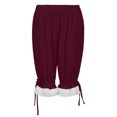 thumbnail image 5 of Hzzrkos Women Casual Fashion Solid Color Elastic‑Waist Loose Capri Pants With Pockets Relaxed‑Fit Trousers for Daily‑wear Home Outdoor Travelling, 5 of 9