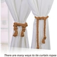 thumbnail image 5 of Visland Natural Cotton Curtain Tiebacks Farmhouse Style Neutral 2 Count, 5 of 7